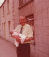 John with first Grandchild, Syl-Kieran